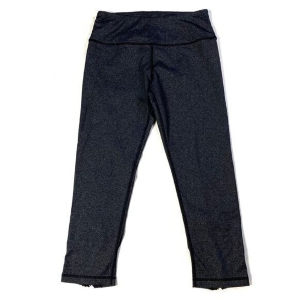 Lululemon Heather Gray Zip Hem Capri Legging - Picture 1 of 7